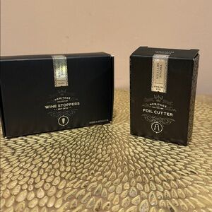 Williams Sonoma Heritage Collection Bundle, Wine Stoppers and Foil Cutter